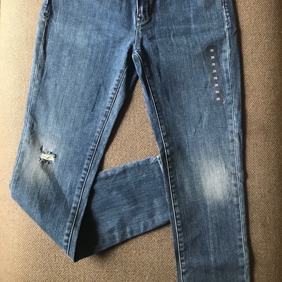 Gap 1969 Skinny High Rise Blue Denim Jeans Size 26 - Picture 6 of 6